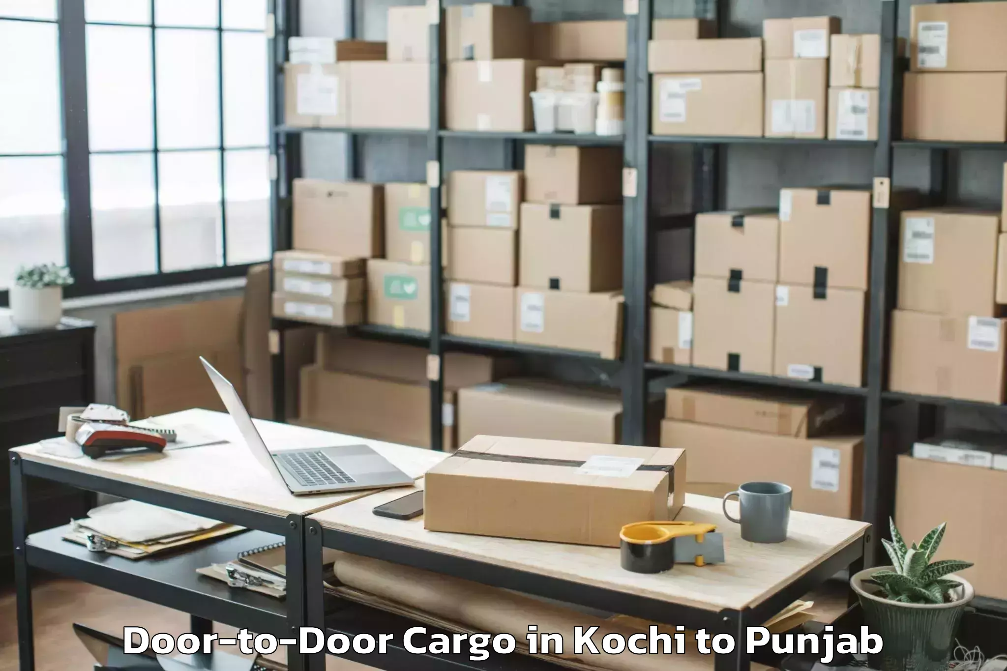 Trusted Kochi to Pathankot Door To Door Cargo